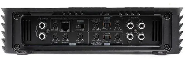 Alt view image 3 of 4 - V1200.5 Venum Series 2400 Watts Max 5-Channel Car Amp with Power Plant Chip 4-Way Protection Circuitry Multi-Channel Bridgeable Class A/B Amp with Remote Bass Boost Control Knob Include