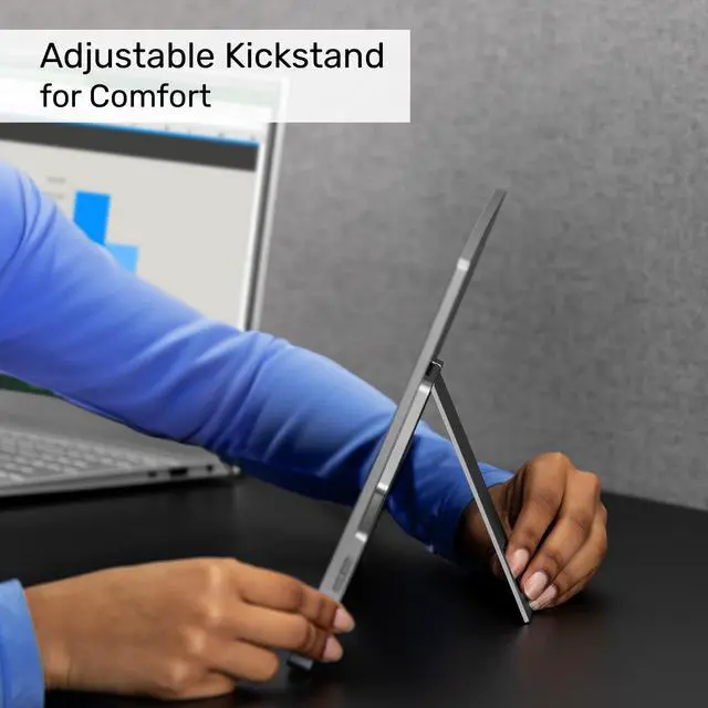 Alt view image 4 of 4 - Solo Essential 15.6" Portable Monitor for Laptop with Protective Sleeve | FHD Dual Screen w/Kickstand, USB & HDMI Laptop Screen Extender | Compatible with Mac, PC, Chrome