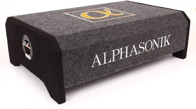Alt view image 4 of 4 - AS12DF 12" 1500 Watts 4-Ohm Down Fire Shallow Mount Flat Enclosed Sub woofer for Tight Spaces in Cars and Trucks, Slim Thin Loaded Subwoofer Air Tight Sealed Bass Enclosure