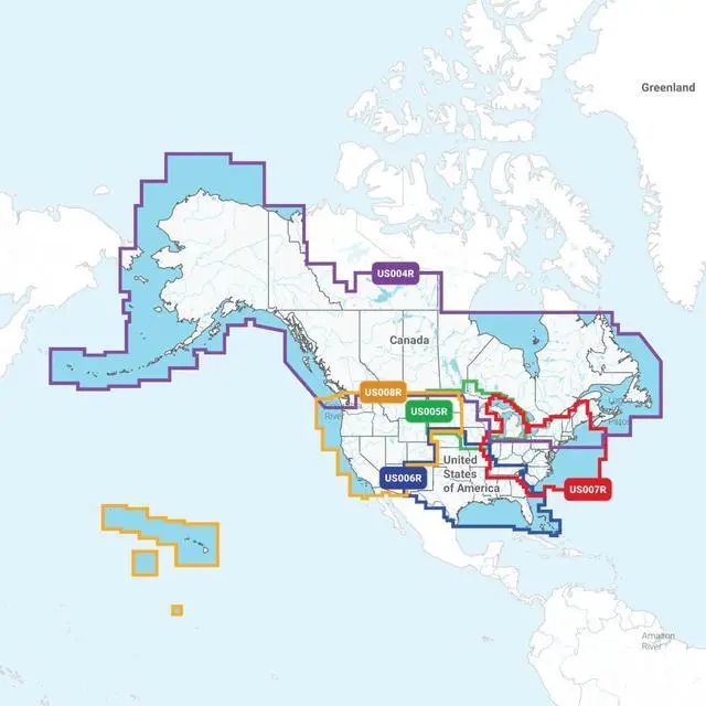 Alt view image 4 of 4 - 010-C1291-00 Navionics Vision+ U.S. East - Lakes, Rivers and Coastal Marine Charts microSD/SD and One-Year Subscription