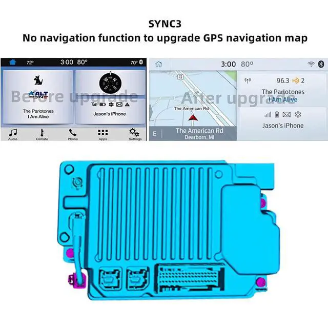 Alt view image 2 of 4 - for SYNC3 APIM Module, SYNC3 APIM Module 2024 Latest NA 222 Map Support Apple Carplay, SYNC3 GPS Navigation Module for F-150 F250, Shipped from The U.S