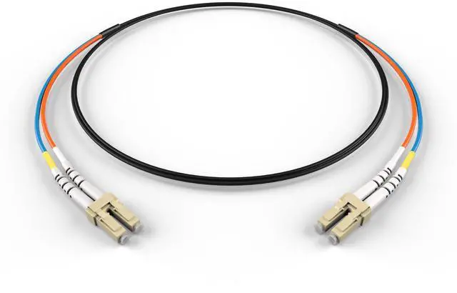 Main image of LC LC OM1 Indoor/Outdoor Fiber Optic Patch Cable 10Gb/40Gb/100Gb Corning Glass | 80.0m (262.5ft) | Water & UV-Resistant for Data Centers, Outdoor Conduit, Campus Links | Length: 0.5M-300M