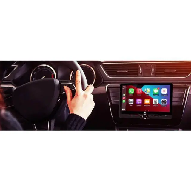 Alt view image 6 of 6 - Dual DCPA1013 1-DIN 10.1"" Apple CarPlay Android Auto Digital Multimedia Receiver