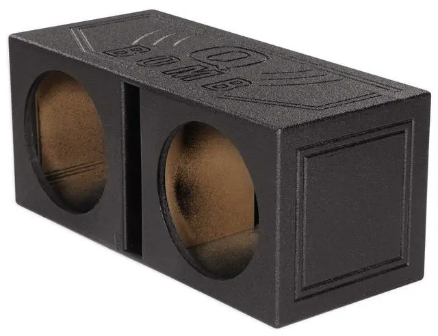 Alt view image 3 of 6 - RBL12V Dual 12" 1.5 cu.ft. Vented Subwoofer Enclosure, Bed Liner Finish, High-Power Bass, Durable MDF, for Car Audio Enthusiasts