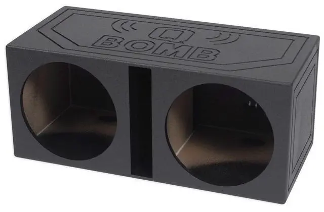 Alt view image 4 of 6 - RBL12V Dual 12" 1.5 cu.ft. Vented Subwoofer Enclosure, Bed Liner Finish, High-Power Bass, Durable MDF, for Car Audio Enthusiasts