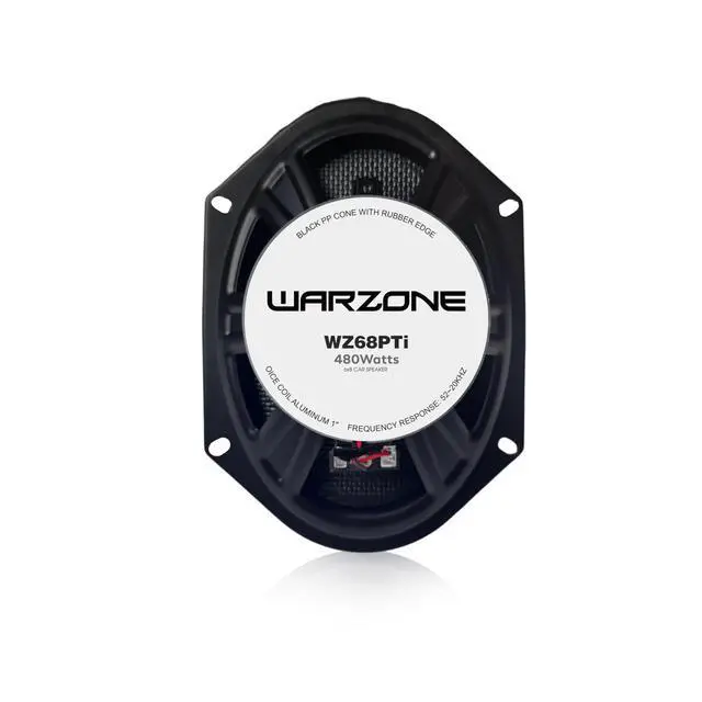 Alt view image 3 of 4 - 4X WZ68PTi 6x8-Inch Super Coaxial Speaker Pair, 4 Ohm, 960W Max, 320W RMS, 92dB Sensitivity, Ferrite Woofer & PEI Dome Tweeter for Pro Car Audio