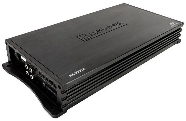 Alt view image 2 of 4 - NA3000.2 Neuron Series 3000 Watts Max 2-Channel Car Amp with 4-Way Protection Circuitry Multi-Channel Bridgeable Class A/B Amplifier Low & High Level Inputs (Remote Bass Knob Included)