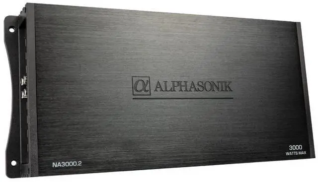 Alt view image 3 of 4 - NA3000.2 Neuron Series 3000 Watts Max 2-Channel Car Amp with 4-Way Protection Circuitry Multi-Channel Bridgeable Class A/B Amplifier Low & High Level Inputs (Remote Bass Knob Included)