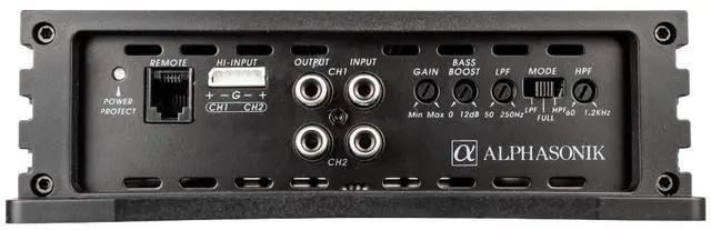 Alt view image 4 of 4 - NA3000.2 Neuron Series 3000 Watts Max 2-Channel Car Amp with 4-Way Protection Circuitry Multi-Channel Bridgeable Class A/B Amplifier Low & High Level Inputs (Remote Bass Knob Included)