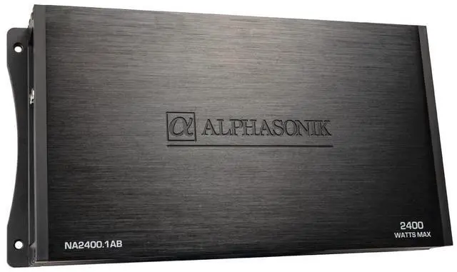 Alt view image 3 of 4 - NA2400.1AB Neuron Series 2400 Watts Max Monoblock Car Amp with 4-Way Protection Circuitry Multi-Channel Bridgeable Class A/B Amplifier Low & High Level Inputs (Remote Bass Knob Included)