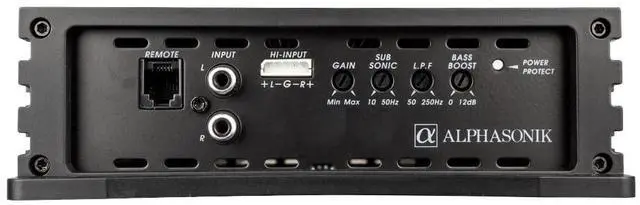 Alt view image 4 of 4 - NA2400.1AB Neuron Series 2400 Watts Max Monoblock Car Amp with 4-Way Protection Circuitry Multi-Channel Bridgeable Class A/B Amplifier Low & High Level Inputs (Remote Bass Knob Included)