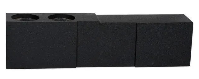 Alt view image 4 of 4 - Dual 8" Subwoofer Box, Ported Enclosure, 35Hz Tuning, Front-Fire Design, Durable Bed Liner Finish, Space-Saving, for 2007-2020 GM/Chevy 1500 Crew Cab 2500HD/3500HD