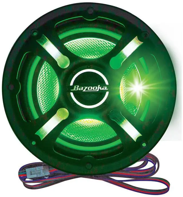 Alt view image 2 of 4 - Marine Coax Speaker Kit | 4-Piece 6.5 LED Speakers | Plug-and-Play RGB LED Controller and Remote (4pc 6.5in Speakers) | MACBLED-KIT1