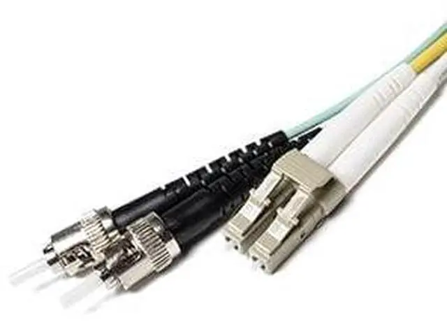 Main image of 75M OM3 LC ST Fiber Optic Cable | Plenum 10Gb Duplex LC to ST Multimode 50/125 Jumper 75 Meter (246.06ft) | Made in USA | Length Options: 0.5M-300M
