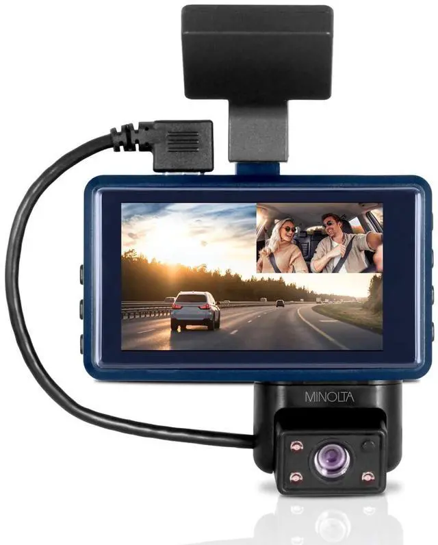 Alt view image 3 of 4 - MNCD337N 2-Channel 1080P Dash Camera w/3.0" LCD + Interior Camera