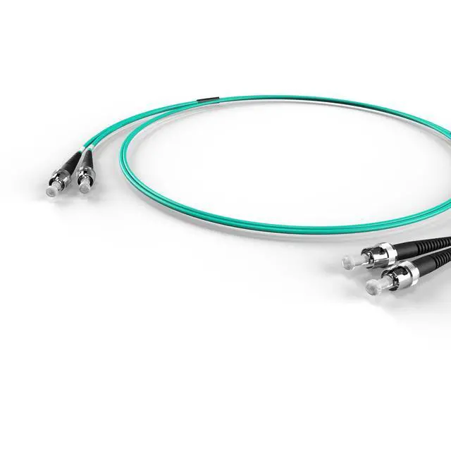 Alt view image 2 of 5 - ST-ST OM4 Fiber Patch Cable - 10Gb Duplex 50/125µm Multimode Corning Glass | 45M (147.64ft) | Bulk Networking, Data Centers, Telecom, Enterprise Applications | Length Options: 0.5M-300M