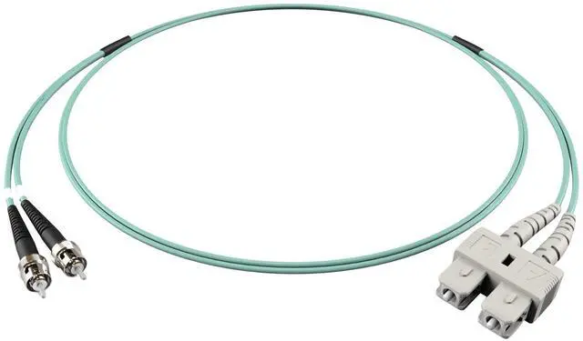 Main image of LC-ST OM3 Fiber Patch Cable - 10Gb Duplex 50/125µm Multimode Corning Glass | 35M (114.83ft) | Bulk Networking, Data Centers, Telecom, Enterprise Applications | Lengths: 0.5M-300M