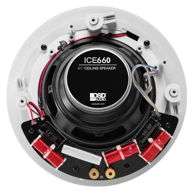 Alt view image 2 of 4 - 6.5" LCR Angled in Ceiling Speaker 150W Home Theater Surround ICE660 (Single)