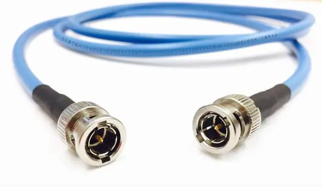 Main image of 70 Foot Belden 1694A 6G HD-SDI RG6 BNC Cable (75 Ohm) Blue Jacket