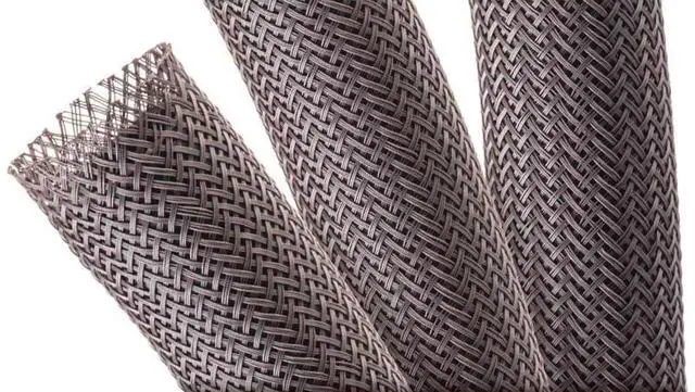 Main image of 2-1/2" Chewing Protection Expandable Braided Sleeving Repulsive Cable Protector Wire Mesh - 25 Feet