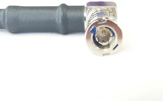Alt view image 4 of 6 - 10 Foot Belden 4855R 12G Rated Standard BNC Male to High Density Micro Right Angle BNC Male 3G/6G/12G HD-SDI Mini RG59 Video Adapter Cable