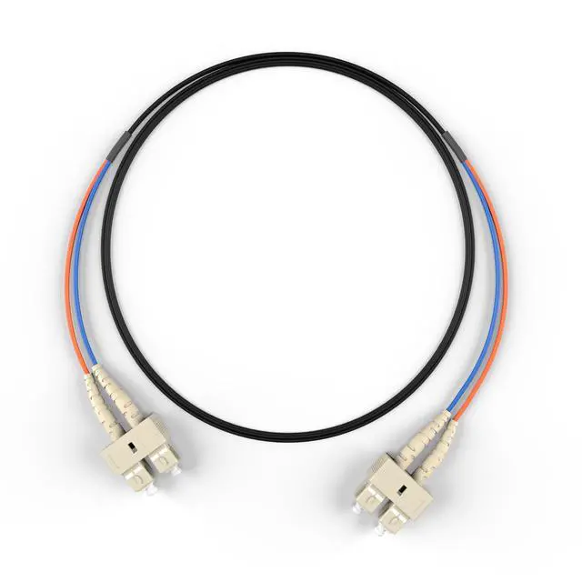 Alt view image 3 of 4 - SC SC OM1 Indoor/Outdoor Fiber Optic Patch Cable 10Gb/40Gb/100Gb Corning Glass | 20.0m (65.6ft) | Water & UV-Resistant for Data Centers, Outdoor Conduit, Campus Links | Length: 0.5M-300M