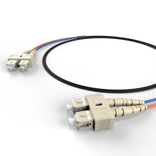 Alt view image 2 of 4 - SC SC OM1 Indoor/Outdoor Fiber Optic Patch Cable 10Gb/40Gb/100Gb Corning Glass | 12.0m (39.4ft) | Water & UV-Resistant for Data Centers, Outdoor Conduit, Campus Links | Length: 0.5M-300M