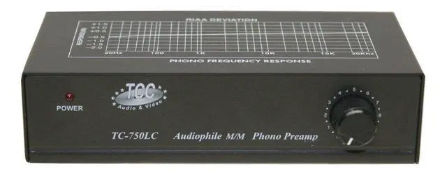 Alt view image 2 of 6 - hnolink TC-750LC Audiophile RIAA Phono Preamp with Output Level Control, 85dB S/N; Black or Silver, Your Choice (Black w/ 1000mA Adaptor Upgrade)