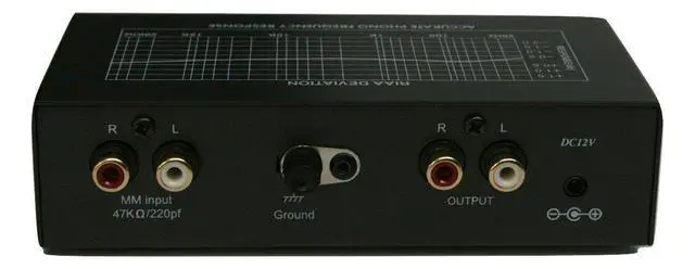 Alt view image 3 of 6 - hnolink TC-750LC Audiophile RIAA Phono Preamp with Output Level Control, 85dB S/N; Black or Silver, Your Choice (Black w/ 1000mA Adaptor Upgrade)