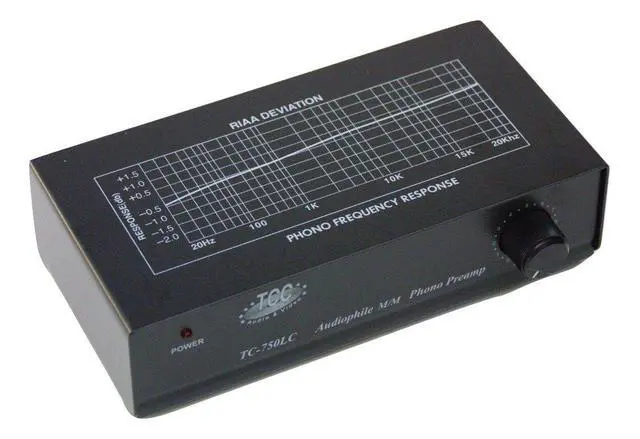 Alt view image 5 of 6 - hnolink TC-750LC Audiophile RIAA Phono Preamp with Output Level Control, 85dB S/N; Black or Silver, Your Choice (Black w/ 1000mA Adaptor Upgrade)