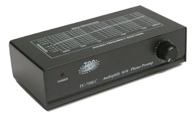 Alt view image 6 of 6 - hnolink TC-750LC Audiophile RIAA Phono Preamp with Output Level Control, 85dB S/N; Black or Silver, Your Choice (Black w/ 1000mA Adaptor Upgrade)