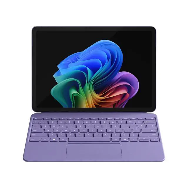 Alt view image 2 of 6 - Surface Pro Keyboard and Slim Pen 2 Bundle for Surface Pro 12" Device, Alcantara Material, Violet