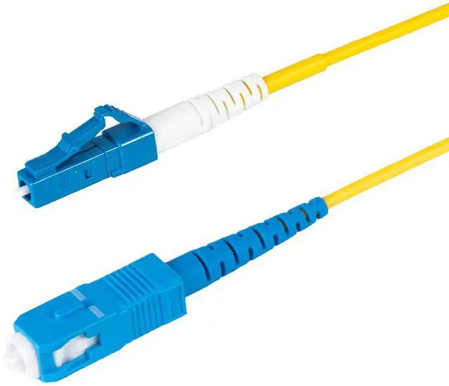 Main image of 1-Pack 2 Meter SC/UPC to LC/UPC Slim Simplex Riser OFNR Fiber Patch Cable, Corning SMF-28 Singlemode 9/125um Ultra Fiber, OS1/OS2 Compatible