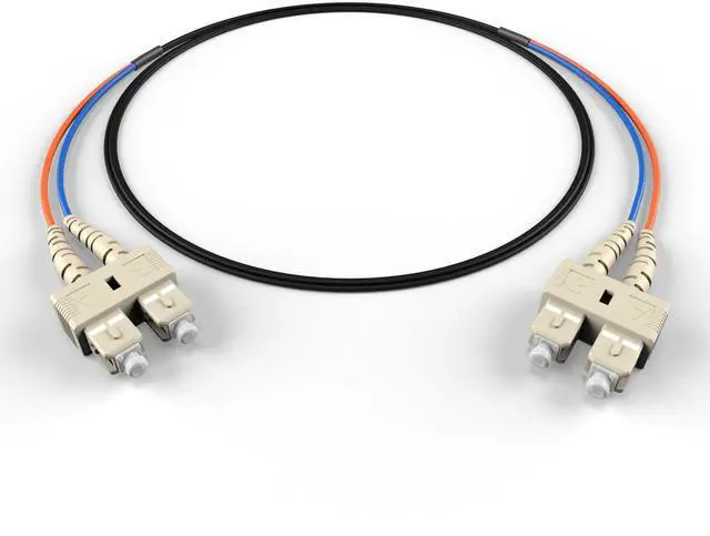 Main image of SC SC OM1 Indoor/Outdoor Fiber Optic Patch Cable 10Gb/40Gb/100Gb Corning Glass | 35.0m (114.8ft) | Water & UV-Resistant for Data Centers, Outdoor Conduit, Campus Links | Length: 0.5M-300M