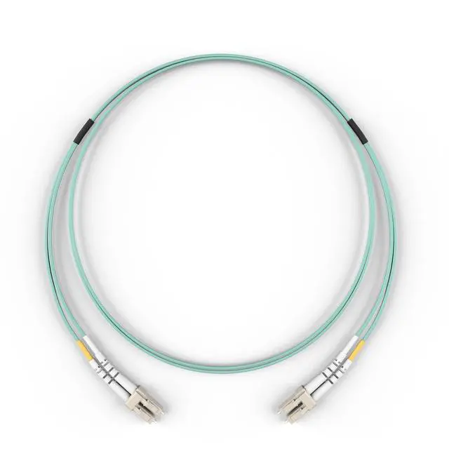 Alt view image 3 of 5 - 14M OM4 LC LC Fiber Optic Cable | Bend Insensitive Plenum 100Gb Duplex 50/125 LC to LC Multimode Jumper 14 Meter (45.93ft) | Length Options: 0.5M-300M | 10/40/100g mmf om4-lc-lc