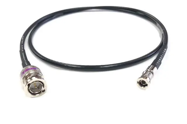 Alt view image 3 of 5 - 10 Foot Belden 4855R 12G Rated Standard BNC Male to High Density Micro BNC Male 3G/6G/12G HD-SDI Mini RG59 Video Adapter Cable