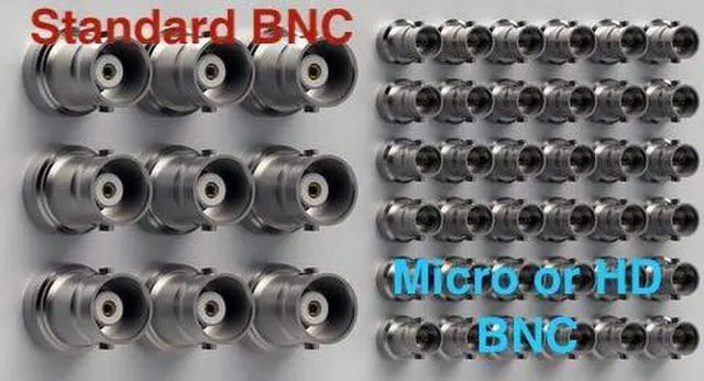 Alt view image 5 of 5 - 10 Foot Belden 4855R 12G Rated Standard BNC Male to High Density Micro BNC Male 3G/6G/12G HD-SDI Mini RG59 Video Adapter Cable