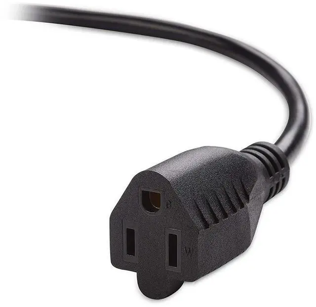 Alt view image 2 of 4 - 5 PCS, 16AWG Power Extension Cord Cable, Black 15 Feet, CNE592404