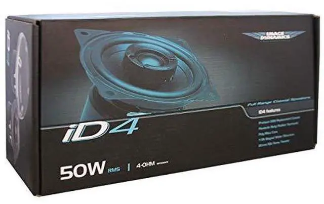 Alt view image 4 of 4 - ID4 50W RMS 4" ID Series Full Range Coaxial System with 20mm Silk Tweeter - Pair