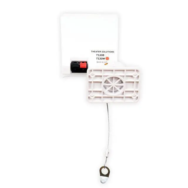 Alt view image 4 of 5 - TS30W Mountable Indoor Speakers White Bookshelf 2 Pair Pack