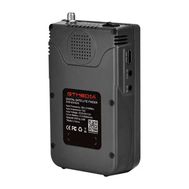 Alt view image 4 of 6 - GT Media V8 FINDER2 Digital Satellite Finder and Signal Meter DVB-S/S2 H.264 HD 1080P with 7.4 V/4000 mAh 3.5-inch LCD Display, Ideal for Satellite Antenna Alignment