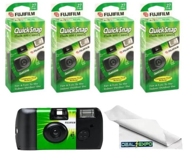 Main image of QuickSnap Flash 400 One Time Use 35mm Camera with Flash (4-Pack)