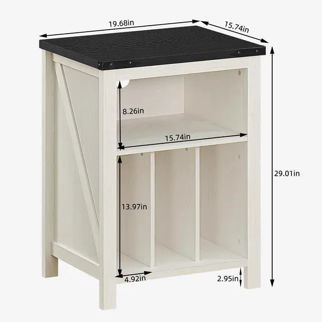 Alt view image 2 of 5 - Record Player Stand with Vinyl Record Storage Holds up to 160 Albums,Large Wood Record Player Table,White Turntable Stand Cabinet Dispaly Shelf for Living Room,Bedroom,Office