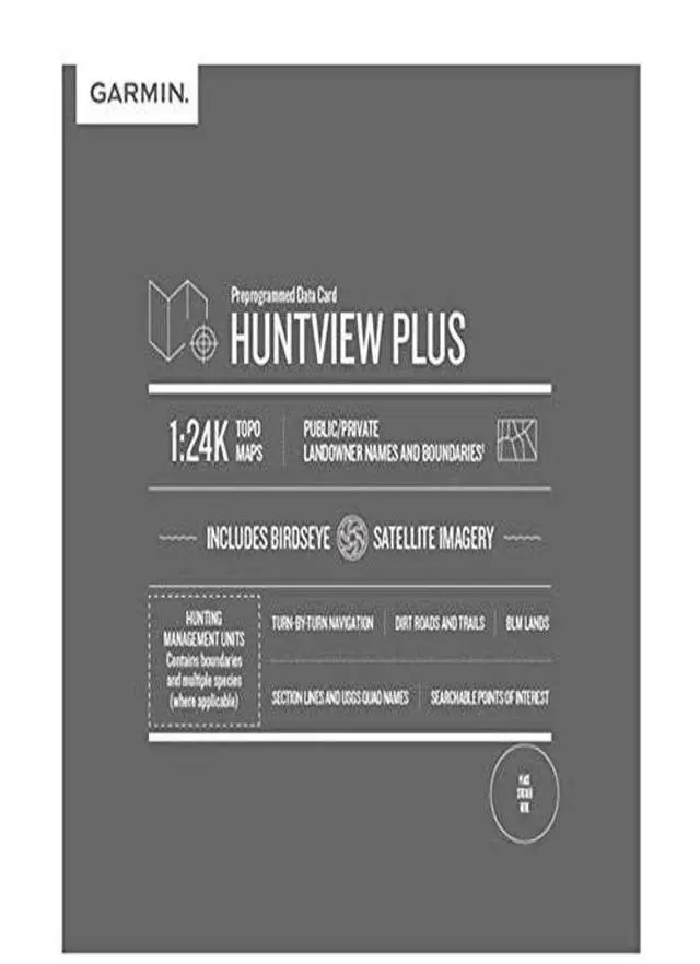 Main image of Huntview Plus, Preloaded microSD Cards With Hunting Management Units for Handheld GPS Devices