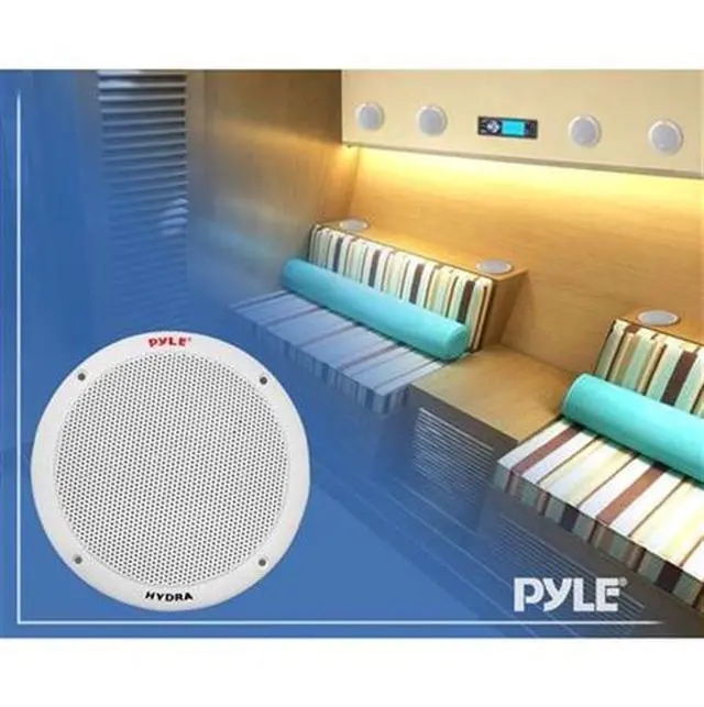 Alt view image 5 of 6 - 4 X New PLMR605W 400W 6.5" Dual Cone 2-Way Full Range White Marine Boat Yacht Speakers System - Mesh speaker Grills - 2 Pairs