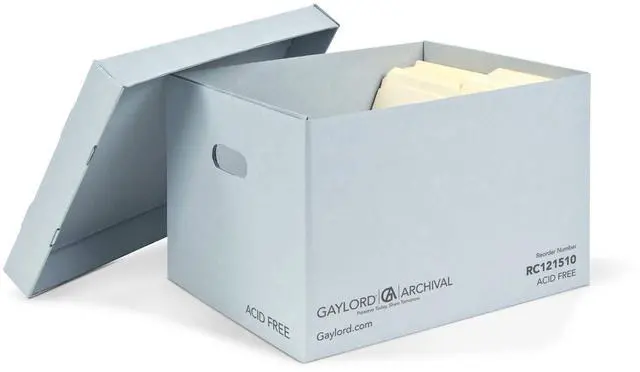 Main image of Blue Record Storage Carton 12W x 15L x 10" H (5-Pack)