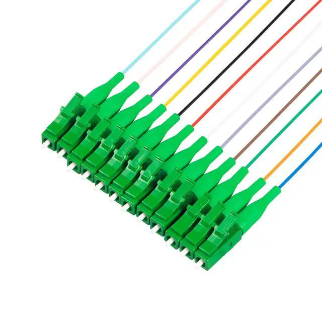Alt view image 3 of 3 - 12 Fiber 900um Fiber Optic Pigtail, Corning SMF-28 Singlemode 9/125um Ultra Optical Fiber, OS1/OS2 Compatible (1 Meter / 3.28 Feet,LC/A 4 Pack)