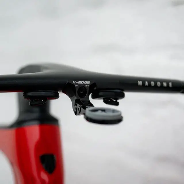 Alt view image 3 of 3 - Gen 7 Madone Bicycle Computer Combo Mount | for Garmin GPS Devices | Durable, Aerodynamic Bike Computer Mount for Trek Madone Cockpit Integration | cycling-electronics-accessories