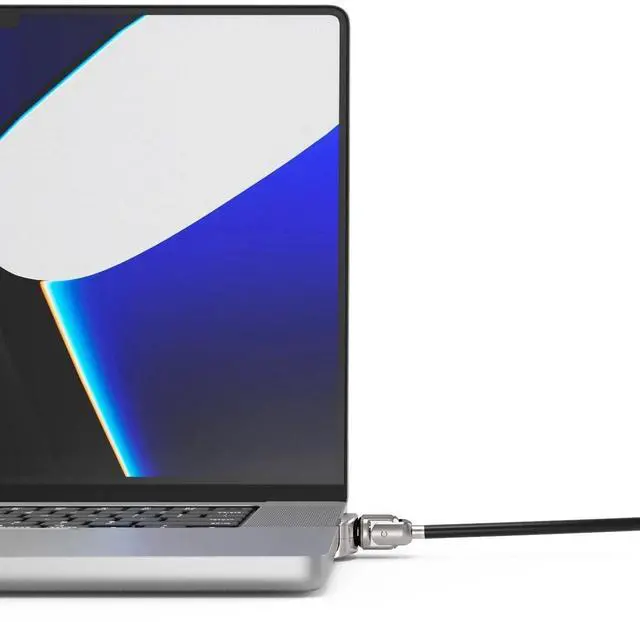 Main image of Ledge Lock Adapter for MacBook Pro 14" M1, M2, M3, M4 - Secure Keyed Cable Lock - Laptop Security Accessory, Anti-Theft Device, Compatible with MacBook Pro - Silver Finish