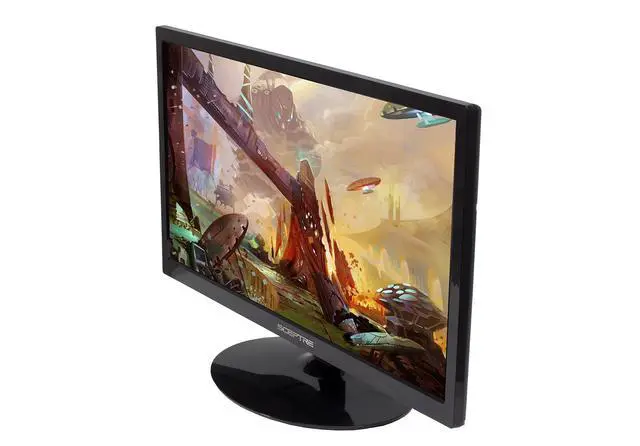Alt view image 2 of 5 - 22 Inch LED Monitor 1080p 75Hz 99% sRGB Build-in Speakers HDMI x2 VGA, Machine Black